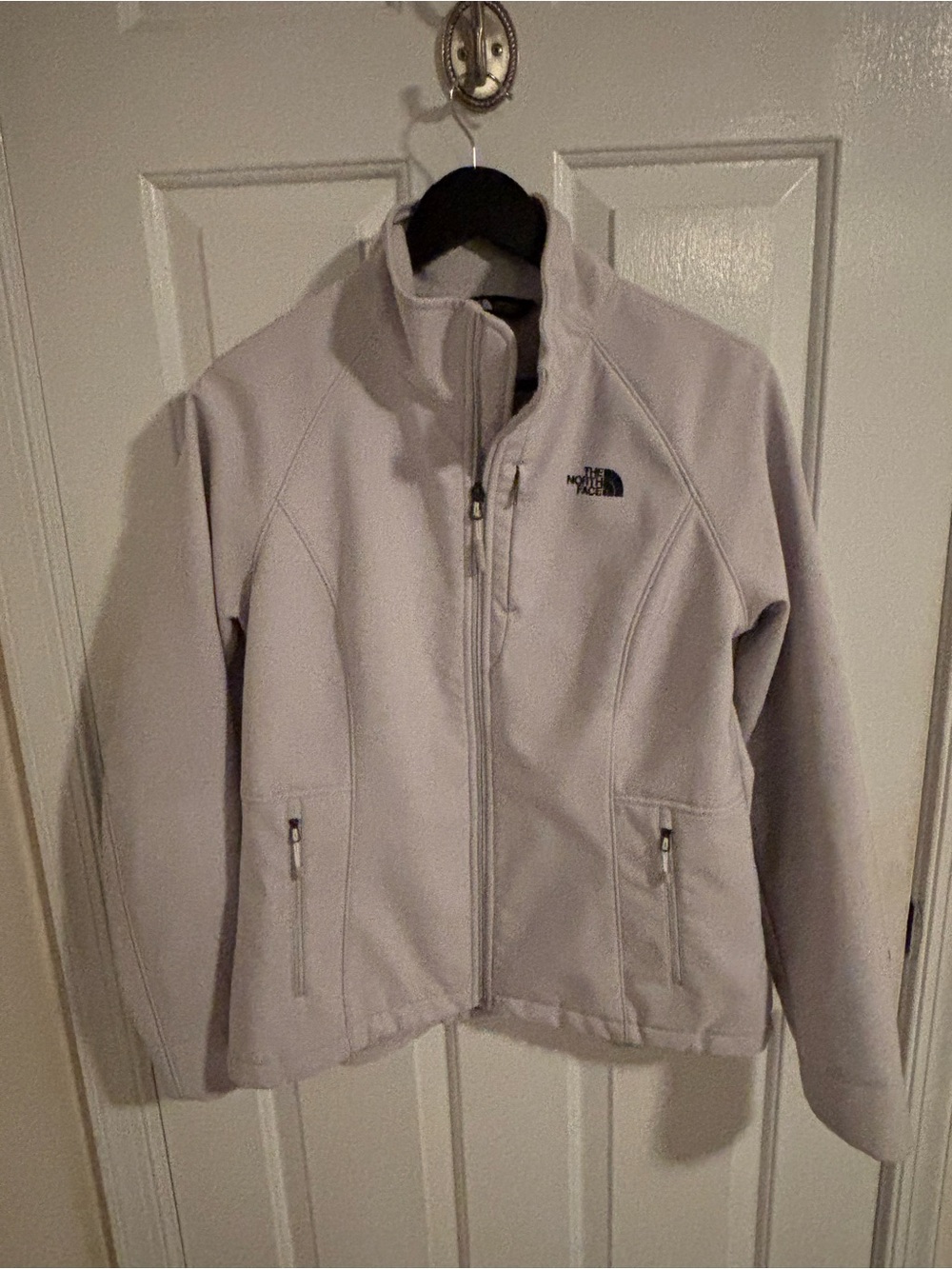 Make offer! The North Face Women's Light Gray Windwall Fleece Jacket Large